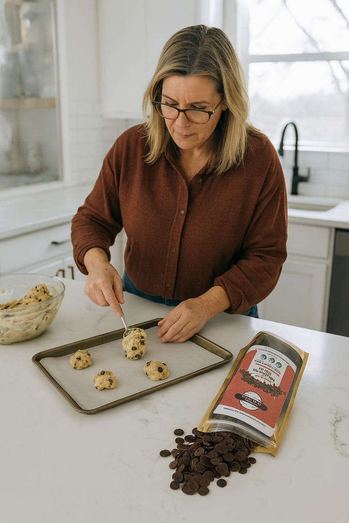 Organic Dark Chocolate Baking Chips Sweetened with Coconut Sugar