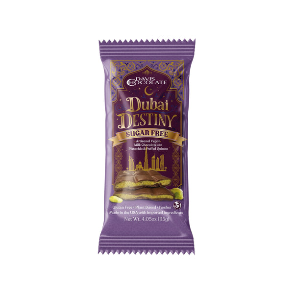 Sugar Free Vegan Milk Dubai Chocolate Bar